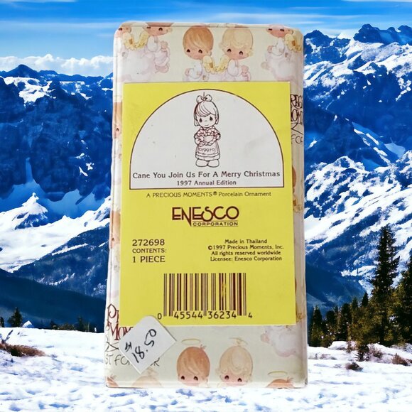 1997 Precious Moments "Can You Join Us For A Merry" Christmas #272698 Ornament - Picture 7 of 8